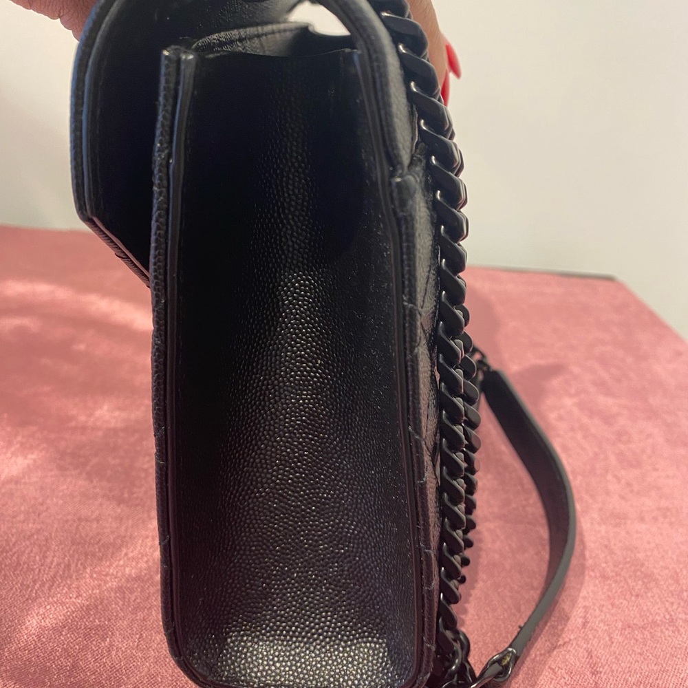 Saint Laurent Envelope Triquilt Medium YSL Quilted Black Shoulder Bag - Picture 4 of 10